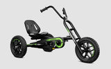 BERG Choppy Neo Go-Kart side angle view with black frame and green accents – Ireland