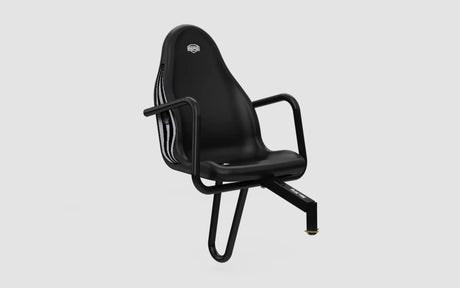 Angled view of BERG Passenger Seat Fendt XL with armrests and bracket – Ireland