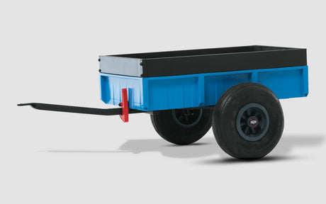 BERG Steel Trailer XL from side angle with large black wheels – Ireland