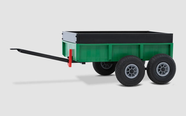 BERG Tandem Trailer XL side profile with double wheels and tow bar – Ireland