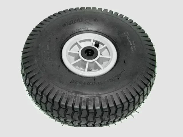 BERG 4.00-4 wheel Grey with needle bearing shown at an angle – Ireland