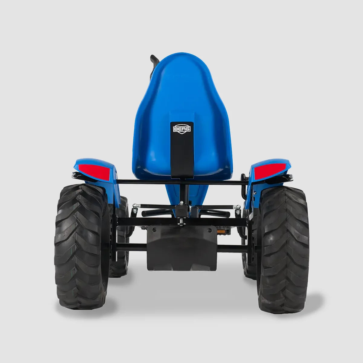 BERG XL New Holland BFR pedal tractor rear view with seat and axle – Ireland
