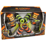 Blackfire Duel Zipshot foam disc shooter boxed set with two shooters and foam discs
