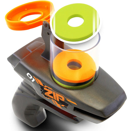 Blackfire Duel Zipshot foam disc shooter with open loading chamber and foam discs