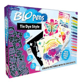 BloPens Tie Dye Style art set box with colourful stencils and pens in Ireland