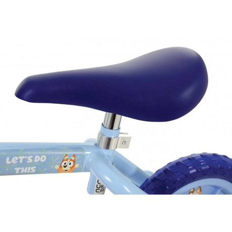 Bluey 2 in 1 training bike shown from a front angled view