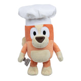 Bluey 6 inch Chef Bingo plush toy standing with chef hat and spatula – Ireland