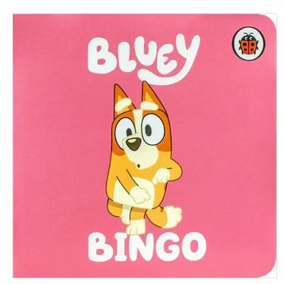Cover of Bluey Bingo Ladybird board book with Bingo on pink background – Ireland