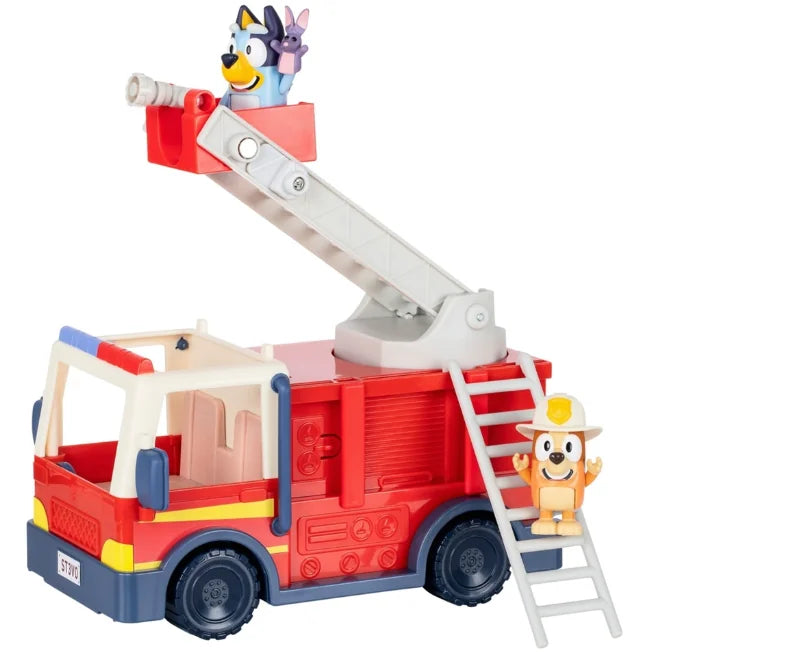 Bluey Firetruck toy with extended ladder, Bingo and Bob Bilby rescue scene – Ireland