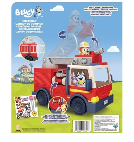 Bluey Firetruck set includes Bluey, Bingo, ladder and accessories – Ireland