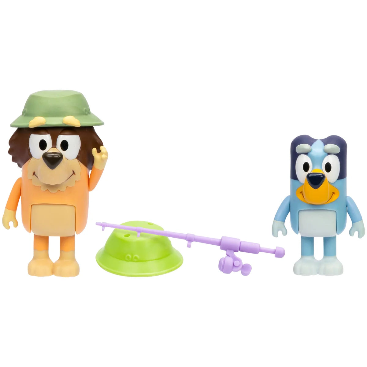 Bluey and Grandad figures with fishing accessories from Bluey toy pack – Ireland