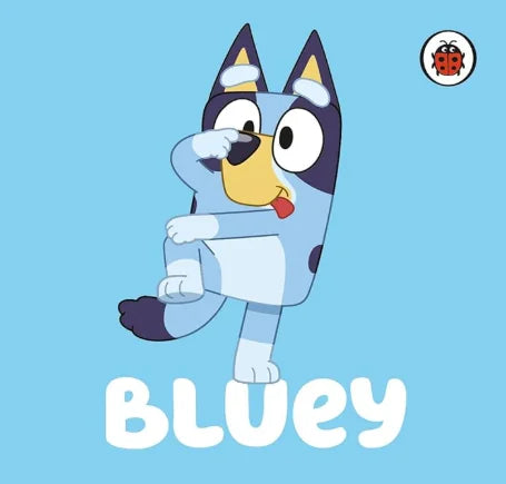 Bluey Ladybird board book cover with Bluey on blue background – Ireland