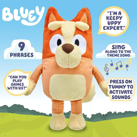 Bluey Talking Bingo plush toy with callouts for phrases and music feature – Ireland