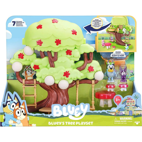 Bluey's Tree Playset boxed with Bluey and Fairy figures and accessories – Ireland