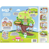 Back of Bluey's Tree Playset packaging showing features and accessories – Ireland