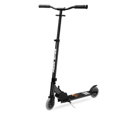 Boldcube Onyx Black scooter shown upright in a front three quarter view