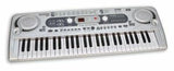 Bontempi 54 Key Digital Keyboard front view showing 54 keys, twin speakers and central control panel