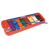 Bontempi 8 Note Mini Xylophone toy with colourful metal keys and blue mallet