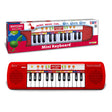 Bontempi 24 key mini keyboard displayed beside its retail box, showing front design and branding clearly.