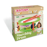 Bontempi Green Marching Drum shown on retail packaging
