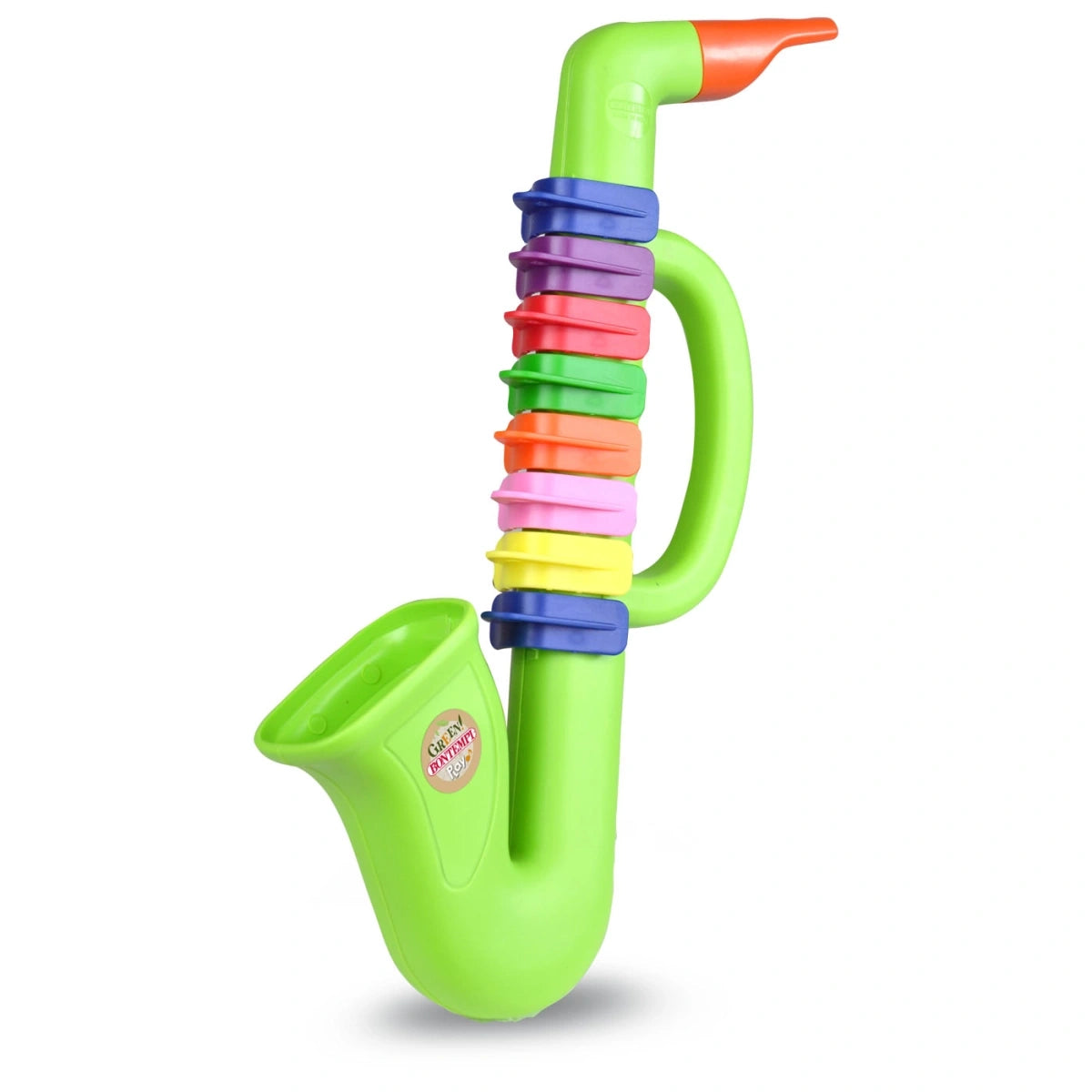 Bontempi Green Saxophone with multicoloured keys