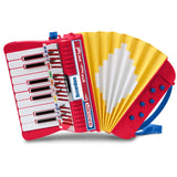 Bontempi red and yellow Accordion with 17 Keys
