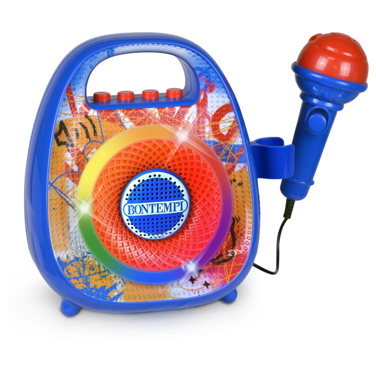 Bontempi Wireless Speaker and Microphone with multicolour light ring