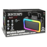 Bontempi Wireless Speaker retail box with two wireless microphones and RGB lights