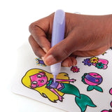 Brainstorm Colour Your Own Stickers Fairytale mermaid being coloured with a purple paint pen