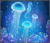 Brainstorm Mermaid Torch and Projector underwater image with glowing jellyfish and a seahorse