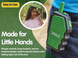 Brainstorm Outdoor Adventure Walkie Talkie attached to a pocket with carry clip