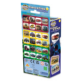 Brainstorm Tractor and Truck Torch and Projector box back showing the included tractor and truck images