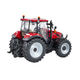 Britains Case Farmall 120 C farm toy tractor shown from the rear left with red body and grey wheels
