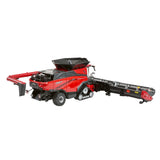 Britains 1:32 Case IH AF10 Combine Harvester 43404 rear right view showing the cab, tracked front drive and unloading auger