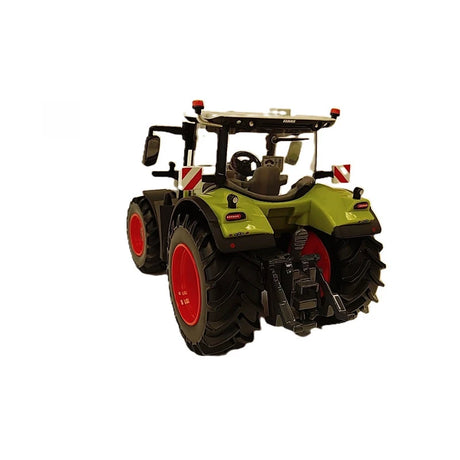 Rear view of the Britains CLAAS ARION 6.190 tractor model showing the hitch and hazard panels