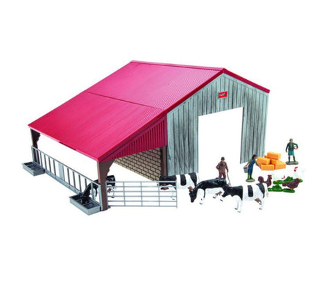 Britains Farm Buildings and Accessories Set 43388 with cows, family, chickens Ireland