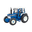 Britains 1:32 Ford 8210 Tractor 43418 front left view showing the front weight, Super Q cab and treaded tyres