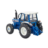 Britains 1:32 Ford 8210 Tractor 43418 rear left view showing the rear hitch, cab and large rear tyre