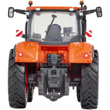 Britains 1:32 Kubota M7 154 Tractor 43438 rear view showing the rear hitch, cab interior and large rear tyres