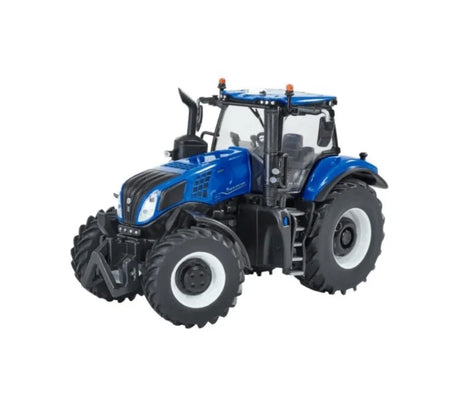 Blue Britains New Holland T8.435 Genesis tractor with realistic cab and front hitch – Ireland