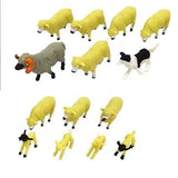 All animals from Britains Sheep Set laid out on white background – Ireland
