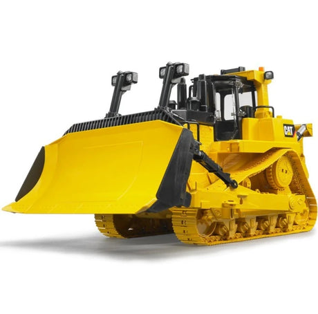 Bruder 1:16 Cat Large Track-Type Tractor shown from the front with rear scarifier arms visible
