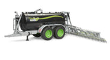 Bruder 1:16 Fliegl Barrel Trailer Jumbo Line farm toy trailer side view with the spread booms extended