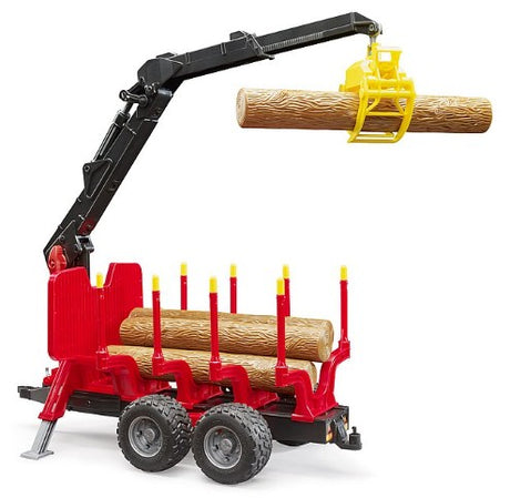 Bruder Forestry Trailer loading log with rotating crane Ireland