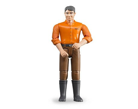 Bruder Man Figure with light skin and brown jeans 1:16 scale Ireland