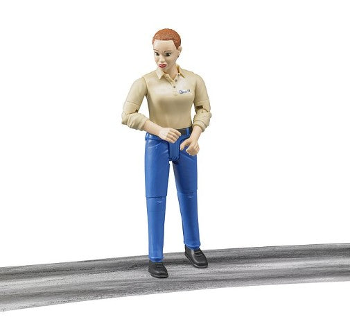 Bruder Woman Figure with light skin and blue trousers 1:16 toy Ireland
