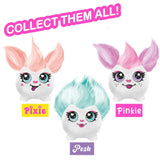 Lineup of Pixie, Posh and Pinkie Airbrush Plush Minis with names shown – Ireland