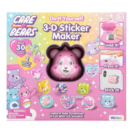 Care Bears 3D Sticker Maker box packaging with sticker designs – Ireland.