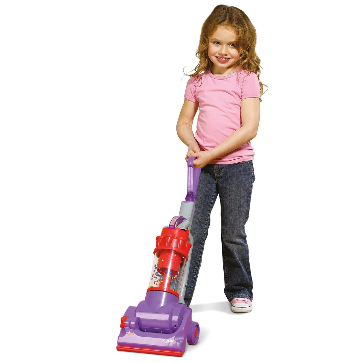 Child playing with Casdon Dyson vacuum cleaner replica – Ireland