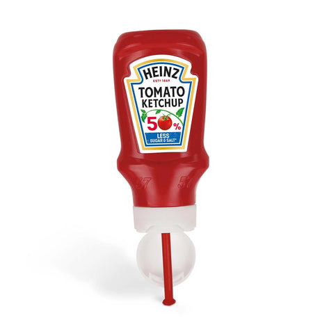 Casdon Heinz tomato ketchup bottle toy with red plunger